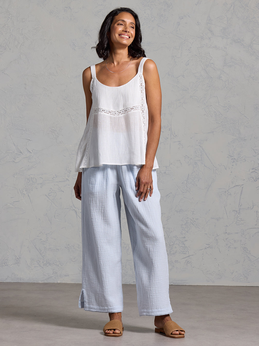 Paradiso Linen Top Coconut