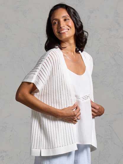 Aletto Cotton Kimono Coconut