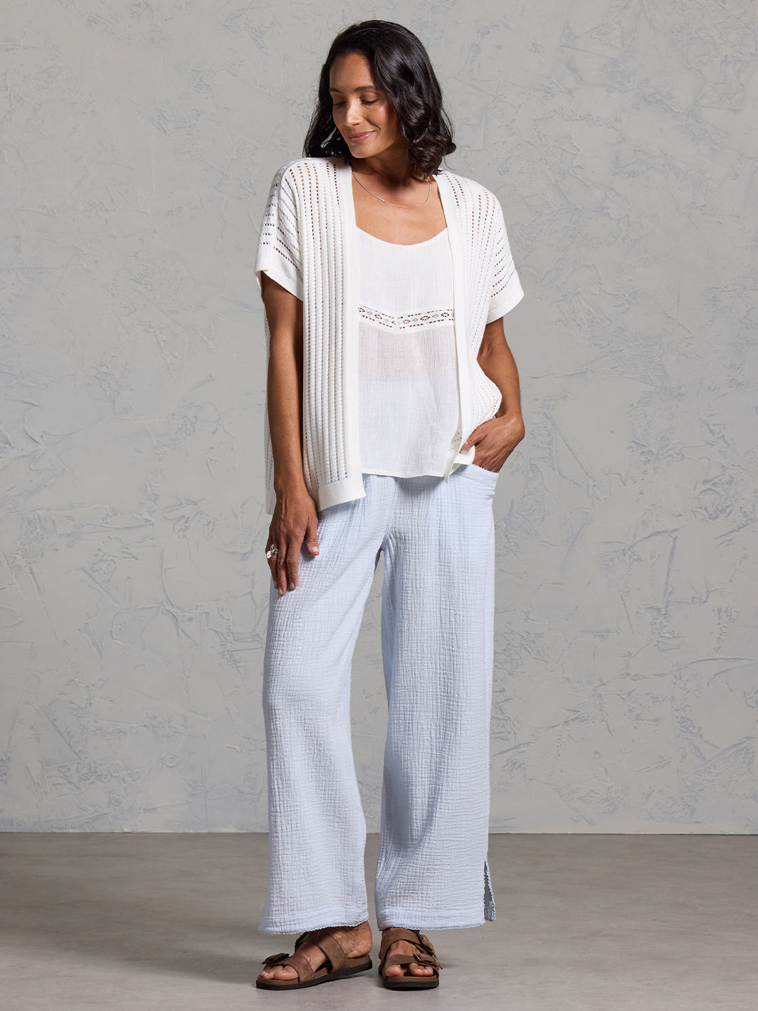 Aletto Cotton Kimono Coconut