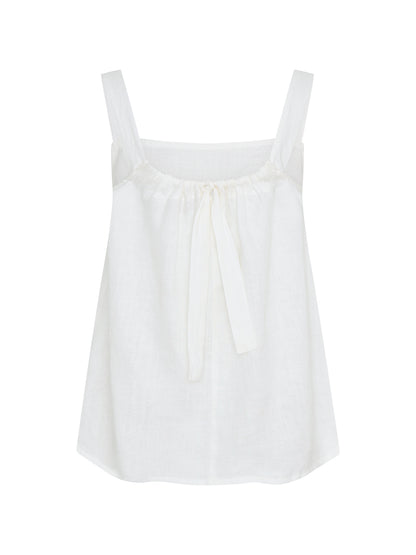 Soella French Linen Top Coconut