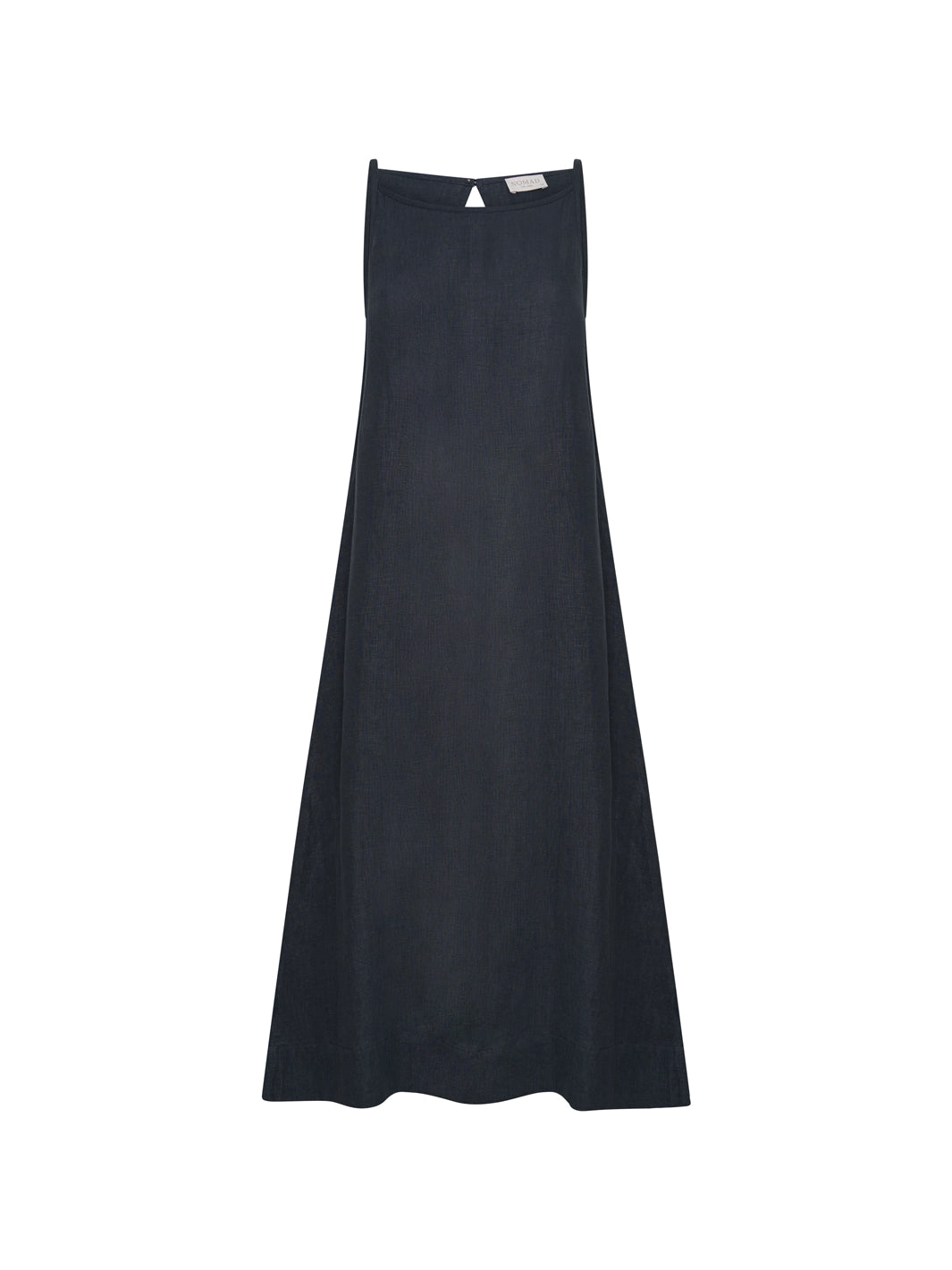Peony French Linen Dress Charcoal