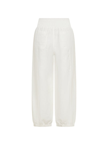 Sadhu French Linen Pants White