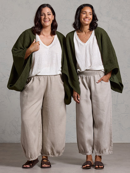 Bloom Cotton Shrug Olive