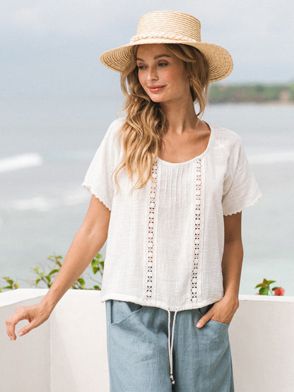 Daisy Cotton Blouse Ivory