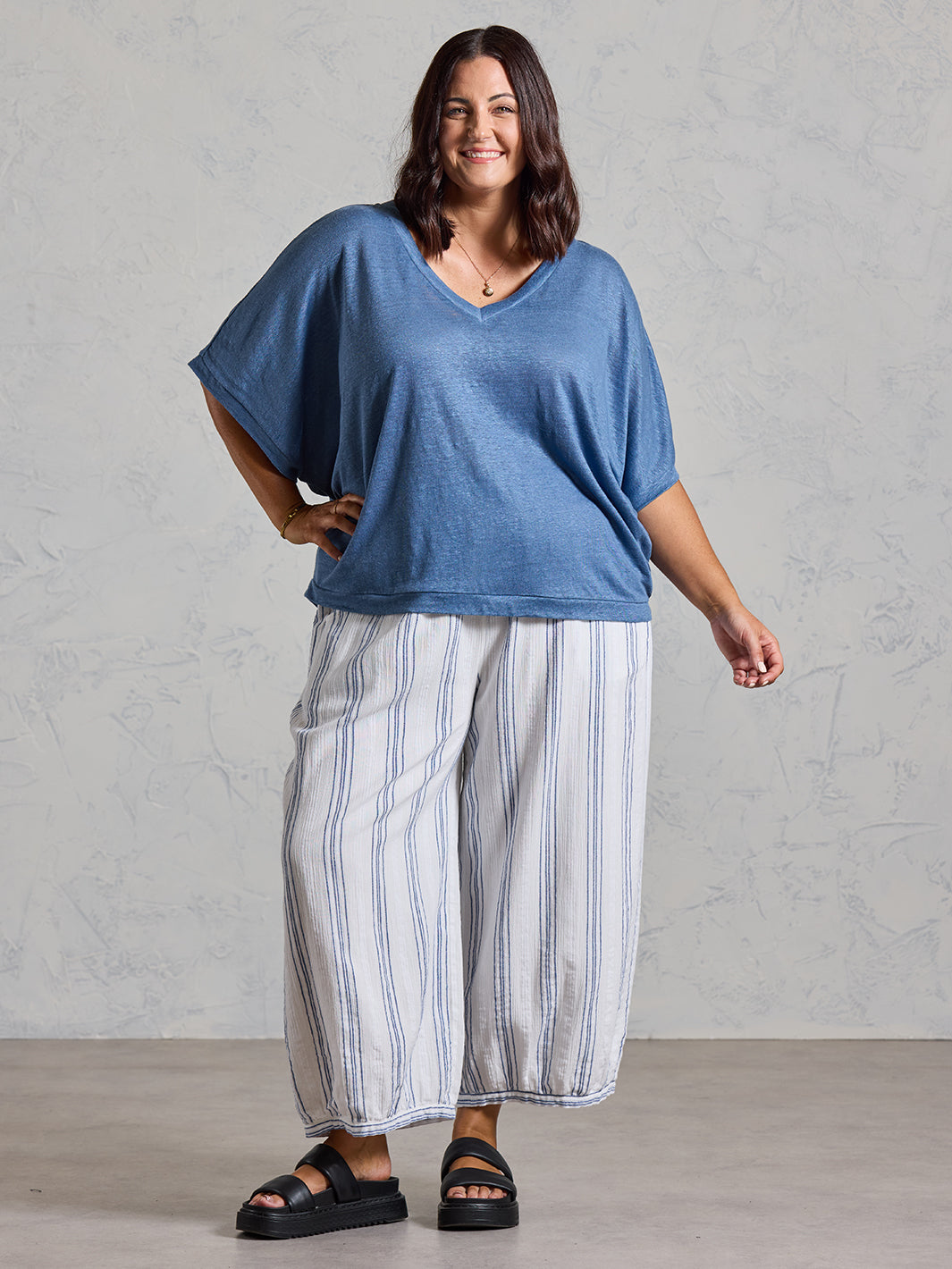 Iris Jersey TShirt Aegean Blue