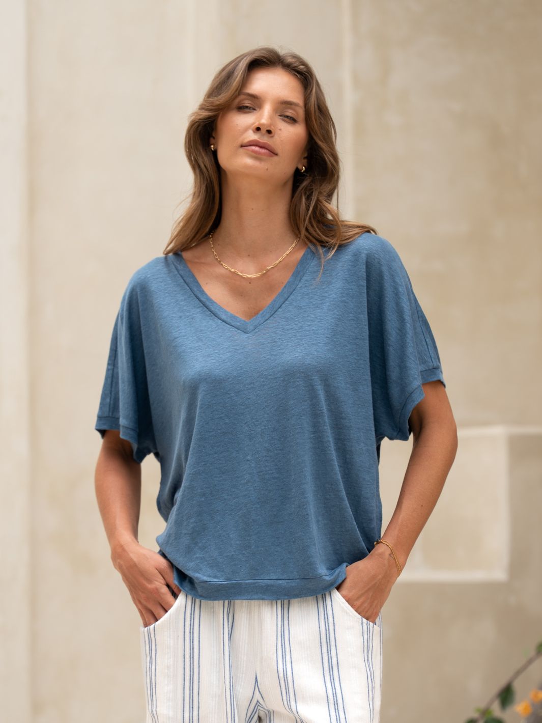 Iris Jersey TShirt Aegean Blue