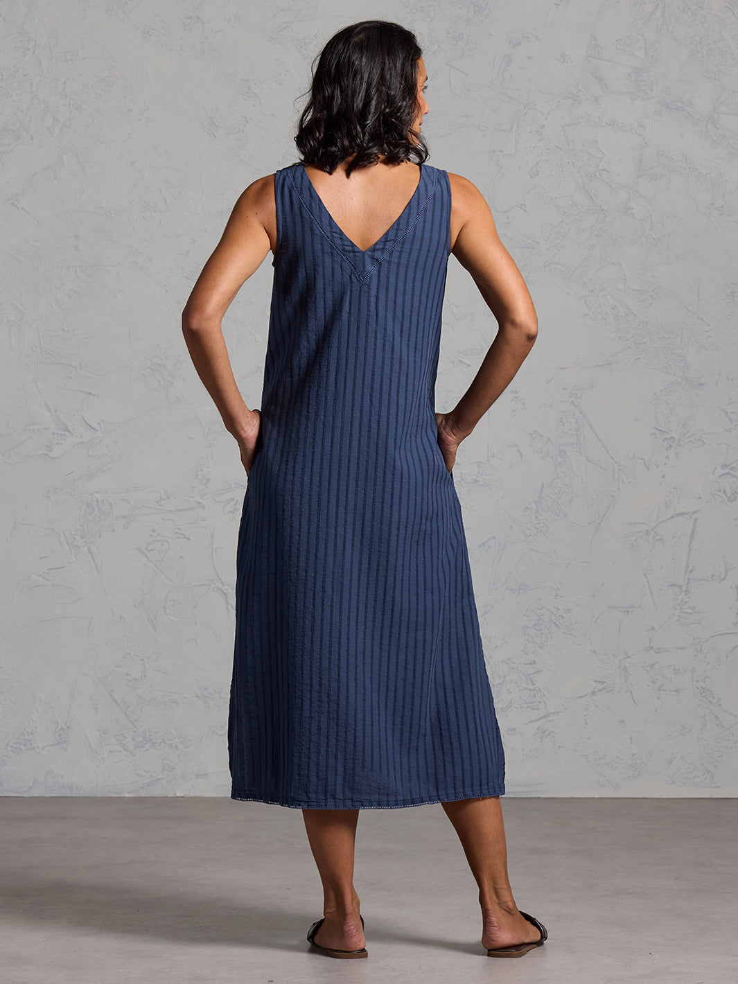 Mimosa Organic Cotton Dress Navy