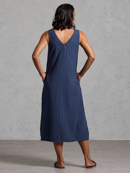 Mimosa Organic Cotton Dress Navy
