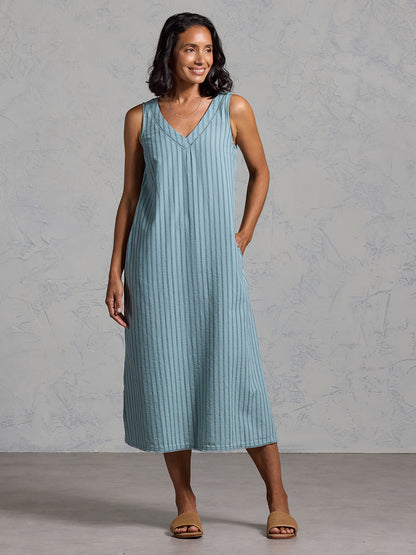 Mimosa Organic Cotton Dress Marine Green