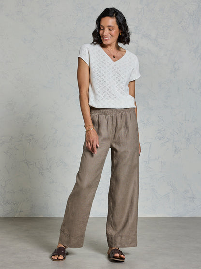 Yamba French Linen Pants Elm