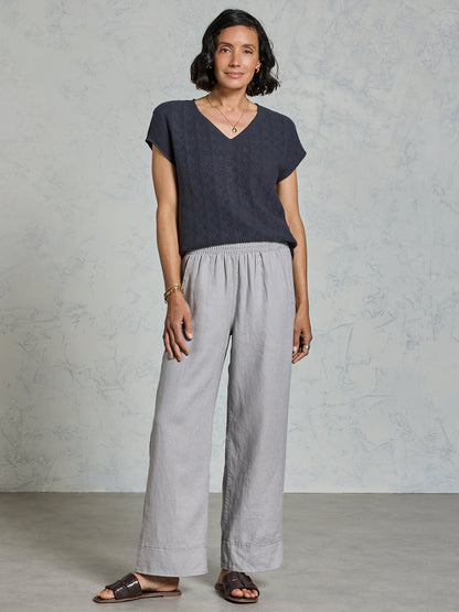 Yamba French Linen Pants Fog