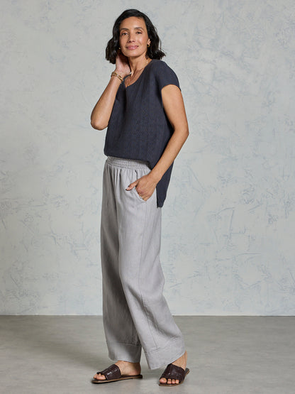 Yamba French Linen Pants Fog