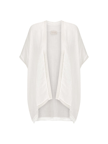 Rhea French Linen Kimono Coconut