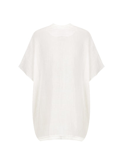 Rhea French Linen Kimono Coconut