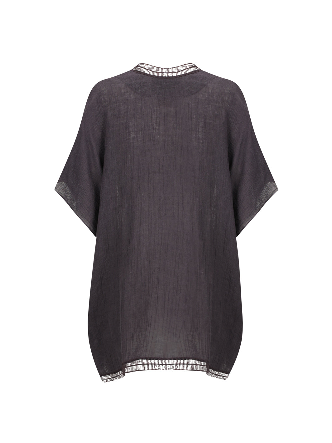 Rhea French Linen Kimono Charcoal