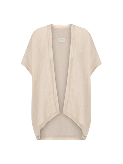 Rhea French Linen Kimono Stone