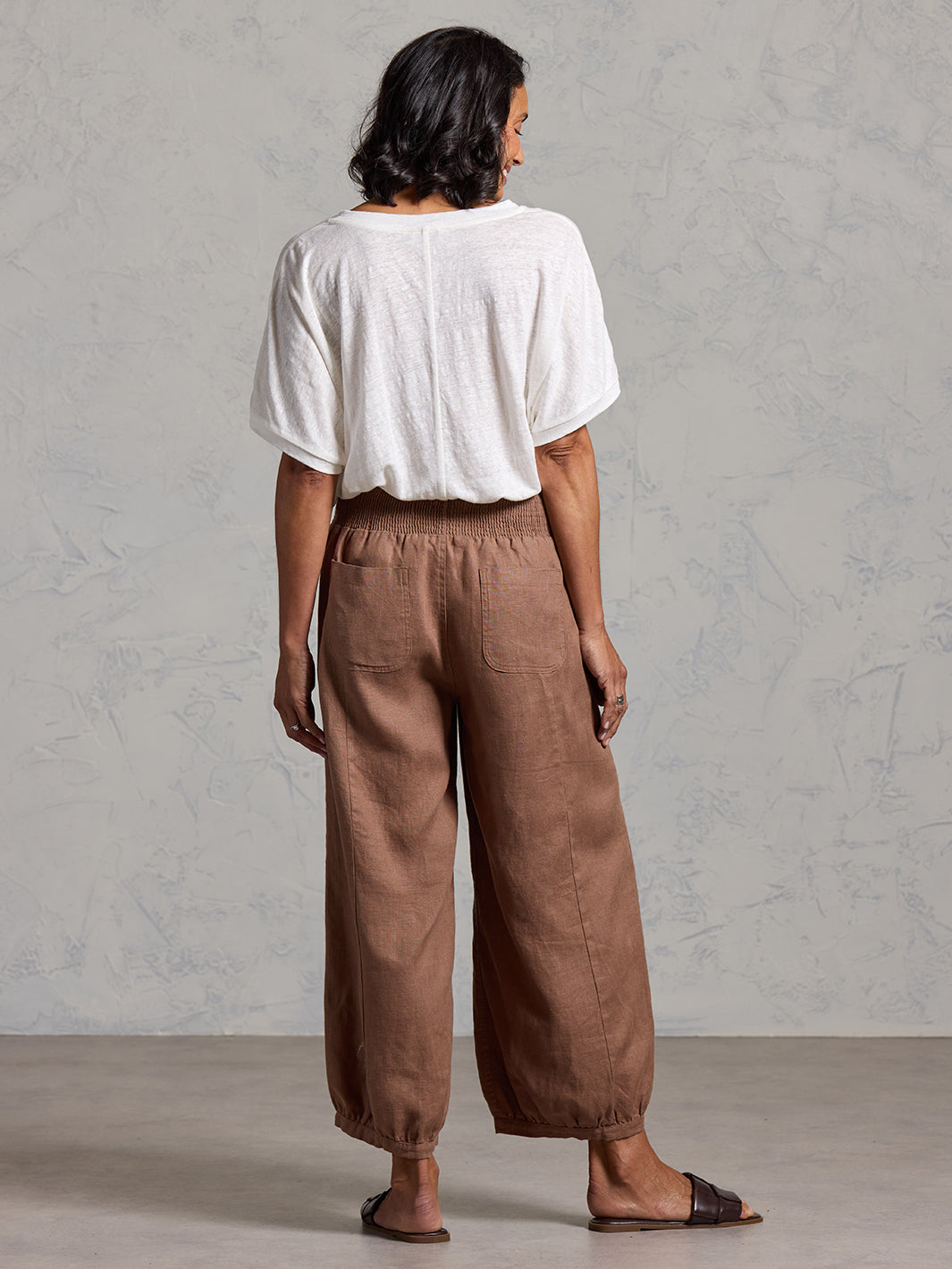 Sadhu French Linen Pants Cinnamon