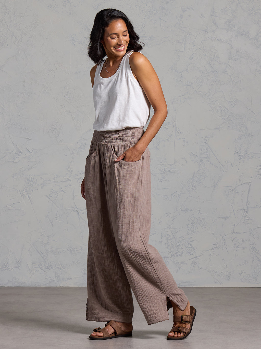 Sur Mer Organic Cotton Pants Elm
