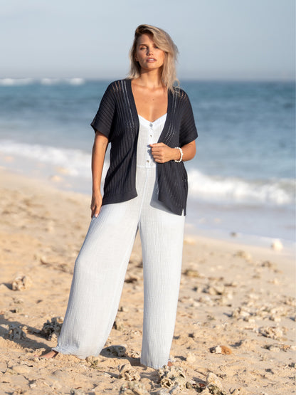 Aletto Cotton Kimono Charcoal