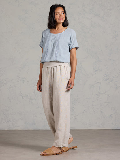 Goa French Linen Pants Ash