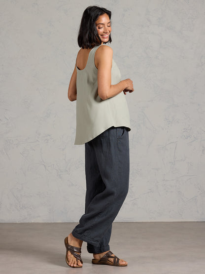 Lili Bamboo Top Dusty Sage