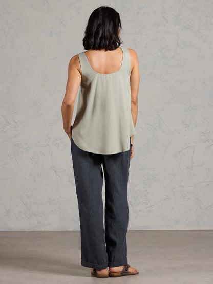 Lili Bamboo Top Dusty Sage