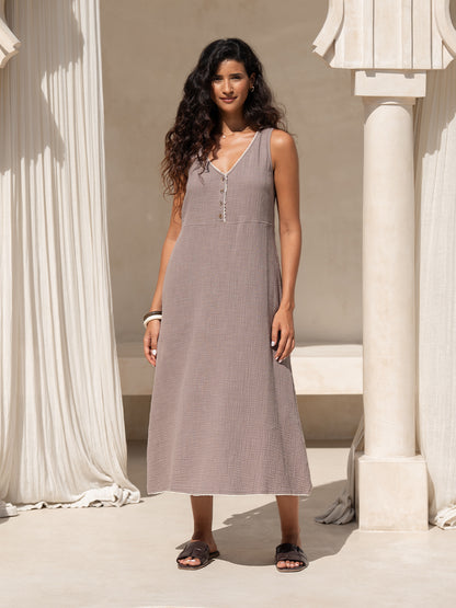 Magnolia Cotton Dress Elm